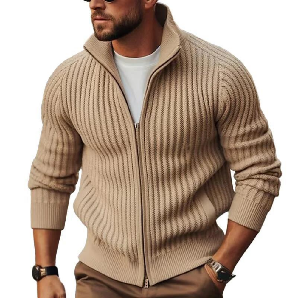 Maglione a Coste da Uomo
