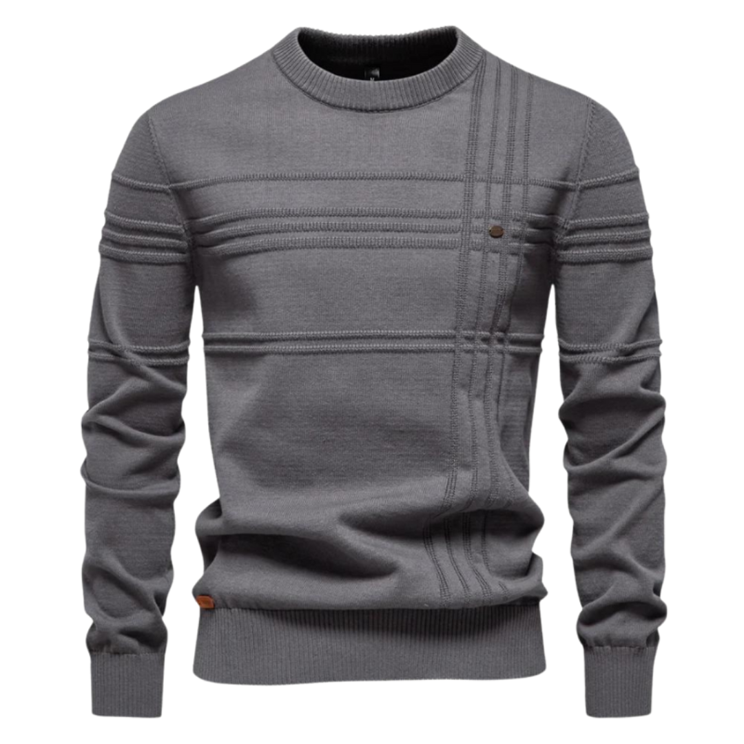 RIVANI | Maglione elegante da uomo con design a quadri