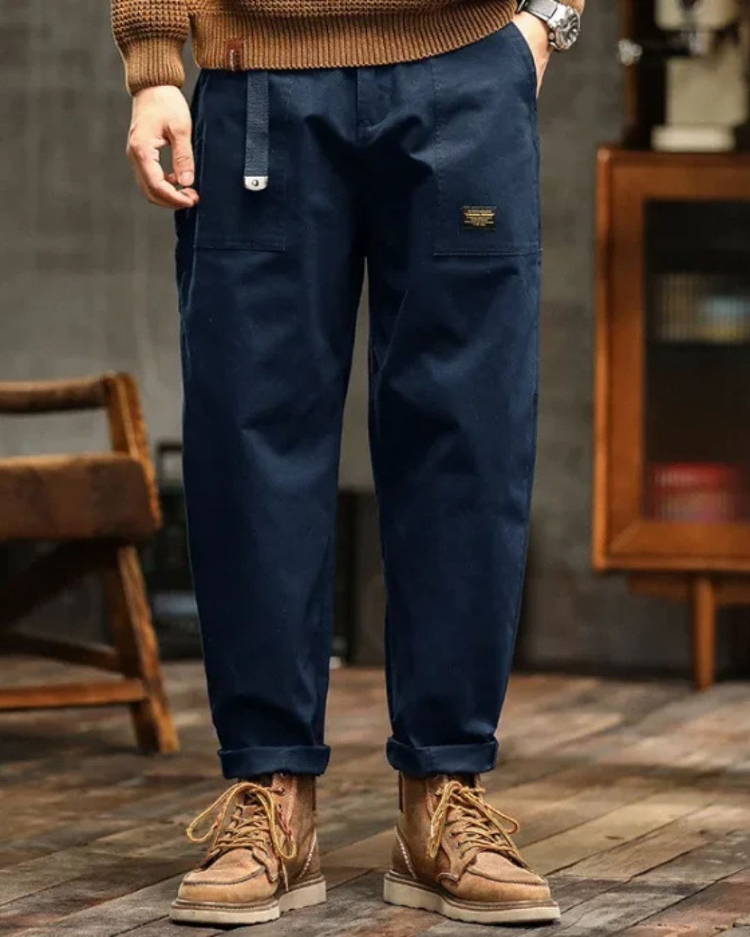 RIVANI MILANO| PANTALONI CARGO CLASSICI