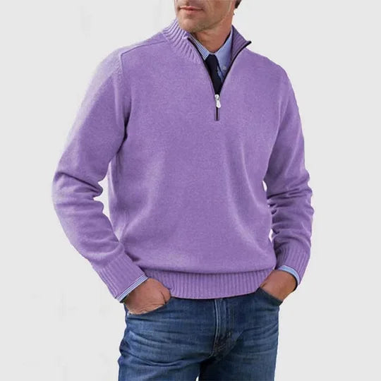 Howard™ | Maglione raffinato con mezza zip