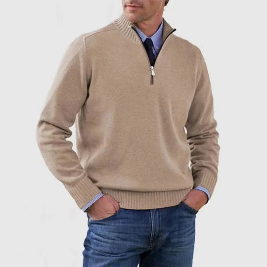 Howard™ | Maglione raffinato con mezza zip